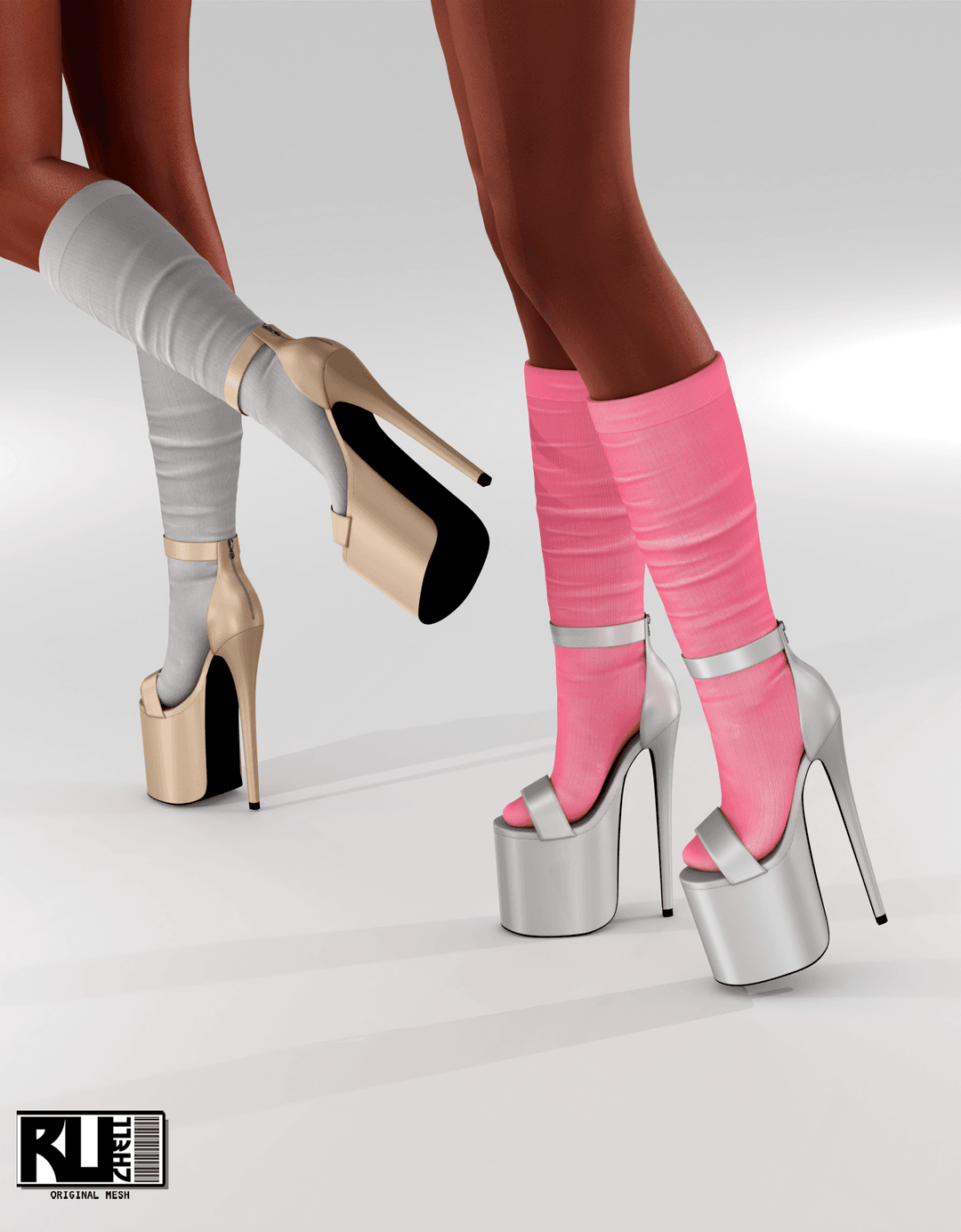 Туфли Arisha Platforms & High Socks